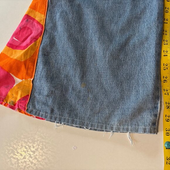 Donna Karan Paint Pants with Vintage 60s Bell Bottom - Upcycled DKNY - Picture 10 of 10